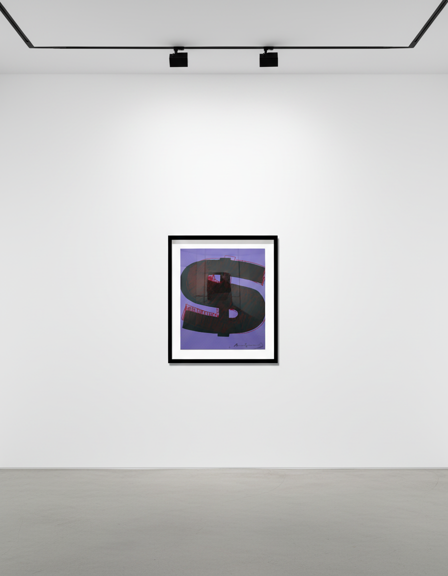 Andy Warhol - $  Dollar Sign (FS.IIA.275), 1982, Screen print on Lenox Museum Board