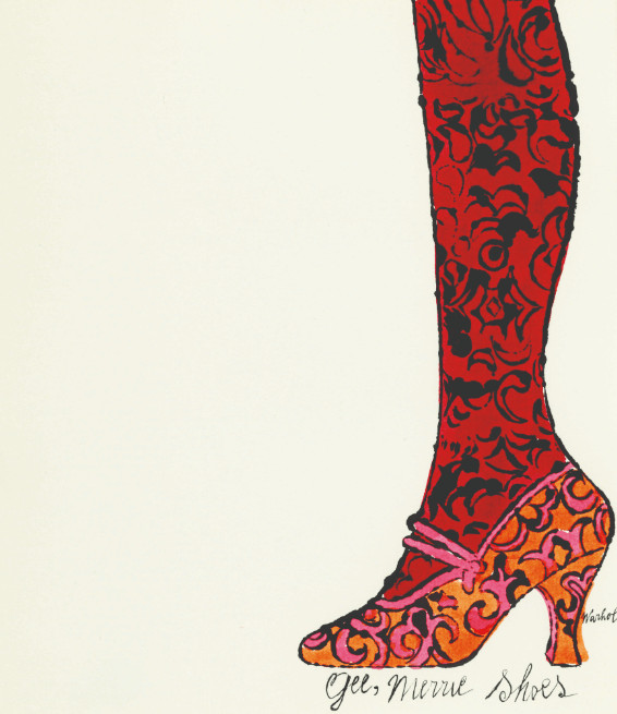 Andy Warhol - F.S. IV 85A, Gee Merrie Shoes, ca . 1955, Offset lithograph
