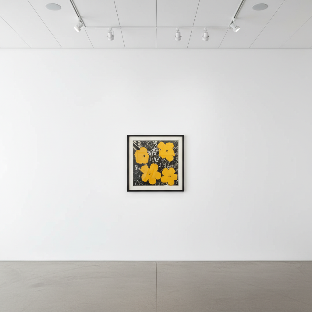 Andy Warhol - Flowers Yellow, 1965, Synthetic polymer and silkscreen ink on canvas