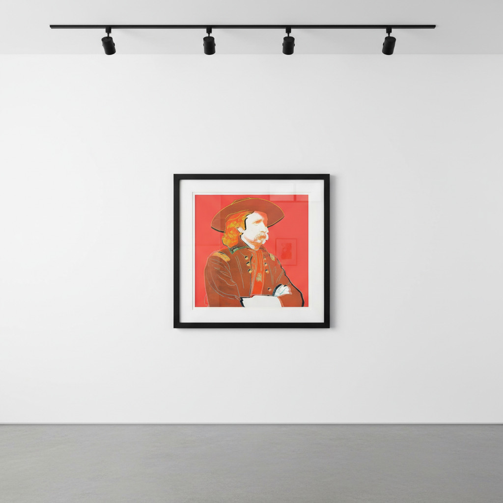 Andy Warhol - General Custer, from Cowboys and Indians, IIB.379,, 1986, Unique screen print on Lenox Museum Board
Signed