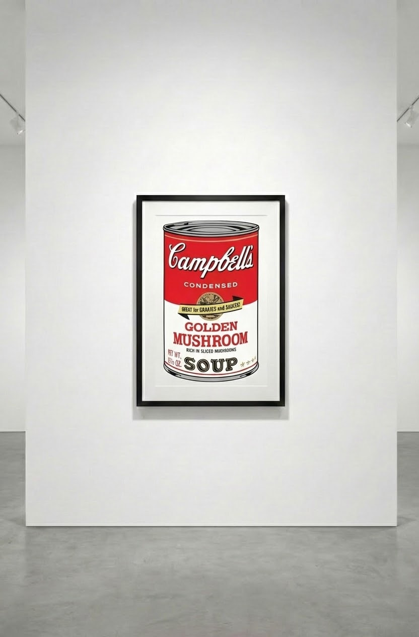 Andy Warhol - Golden Mushroom Soup F.S. II 62, 1969, Screen print