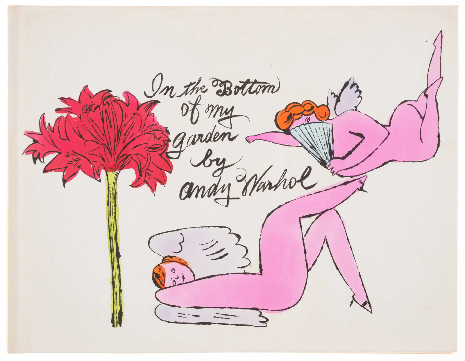 Andy Warhol - In The Bottom Of My Garden (Cover), 1956, Offset color lithograph heightened with watercolor