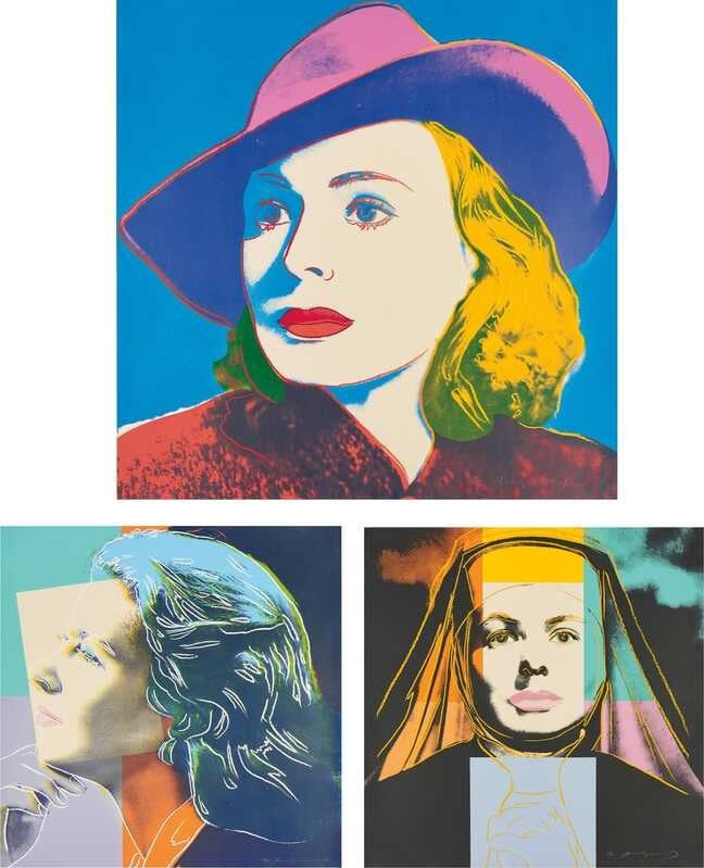 Andy Warhol - Ingrid Bergman Complete Portfolio, 1983, Screen prints on Lenox Museum BoardEach signed and numbered in penc...