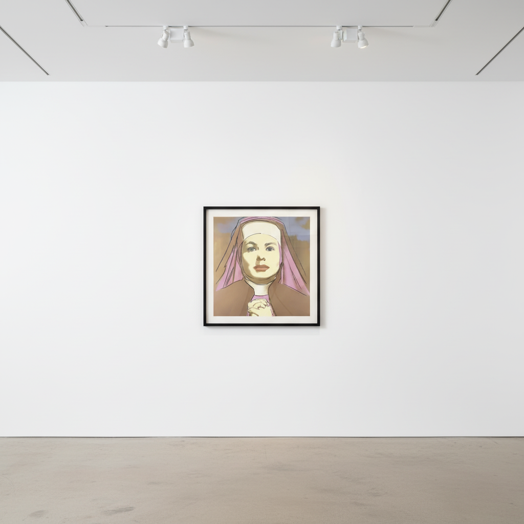 Andy Warhol - Ingrid Bergman The Nun Trial Proof TP 12/30, 1983, Screen print on Lenox Museum Board