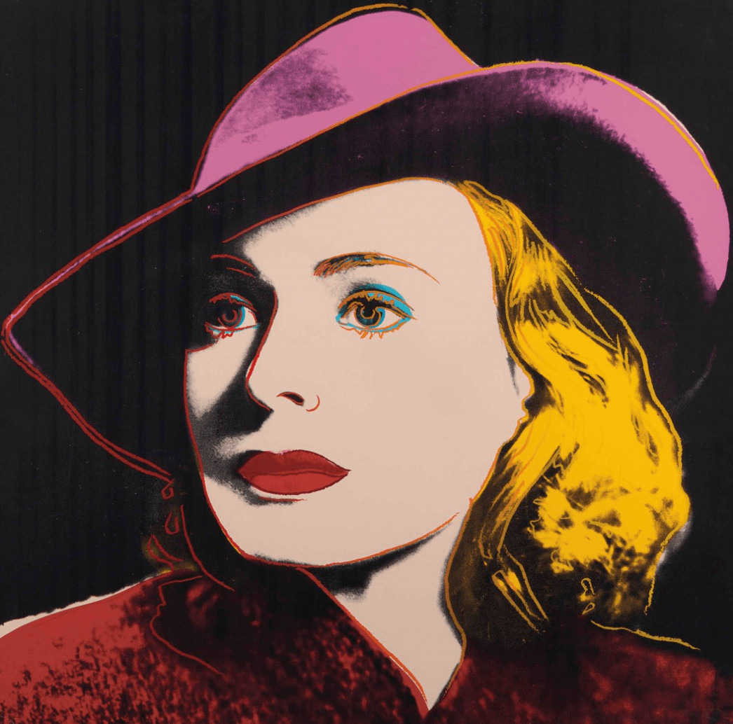 Andy Warhol - Ingrid Bergman With Hat Trial Proof TP 11/30, 1983, Screen print on Lenox Museum Board