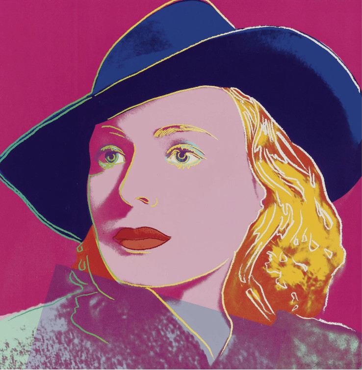 Andy Warhol - Ingrid Bergman With Hat Trial Proof TP 2/30, 1983, Screen print on Lenox Museum Board