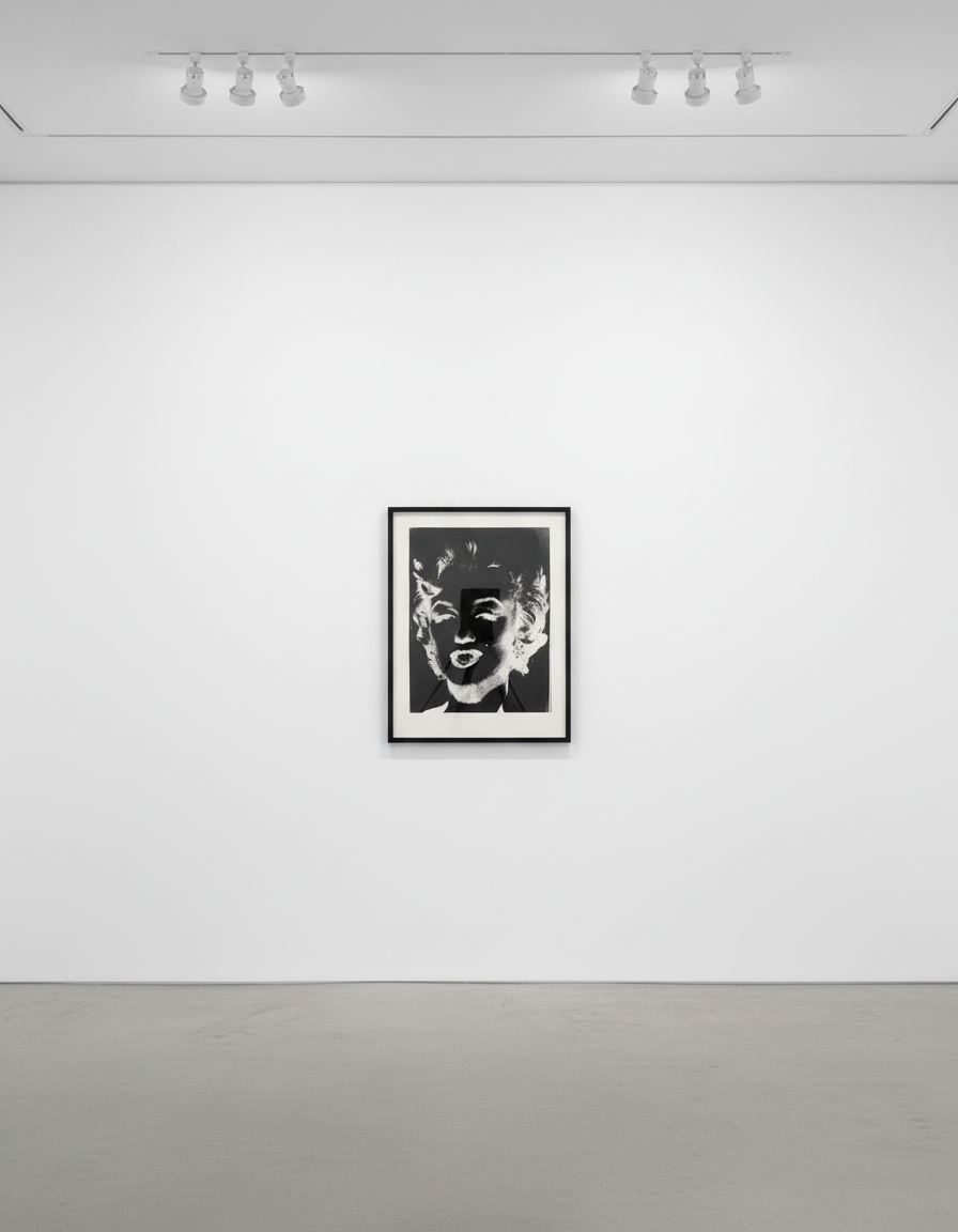 Andy Warhol - Marilyn Monroe (Marilyn; from Reversal series), C. 1978, Unique
Silkscreen on Curtis Rag paper with the © An...