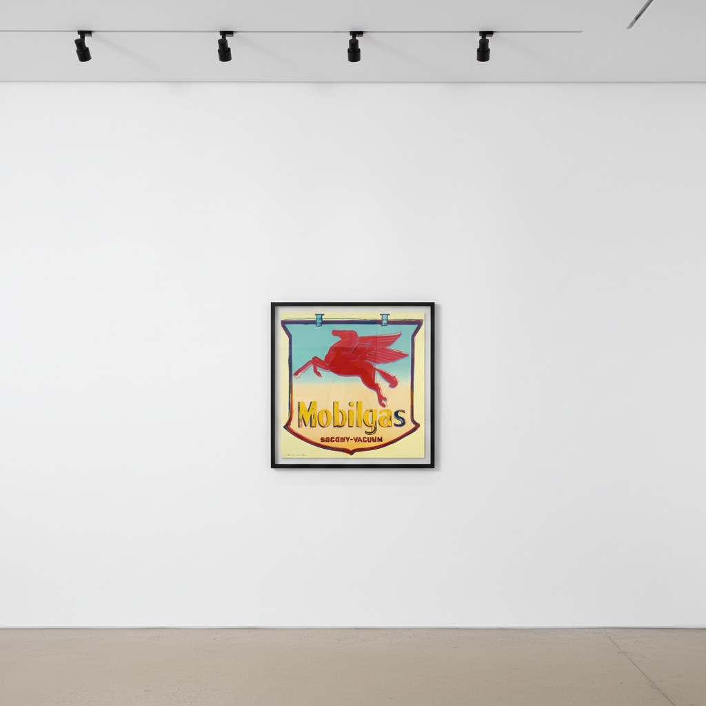 Andy Warhol - Mobil Trial Proof 11/30 from Ads, 1985, Screen print on Lenox Museum Board