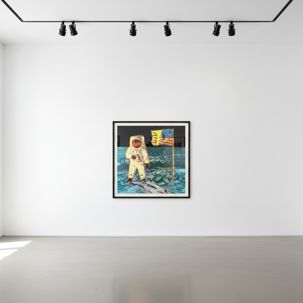 Andy Warhol - Moonwalk Yellow 404, 1987, Screen print on Lenox Museum Board