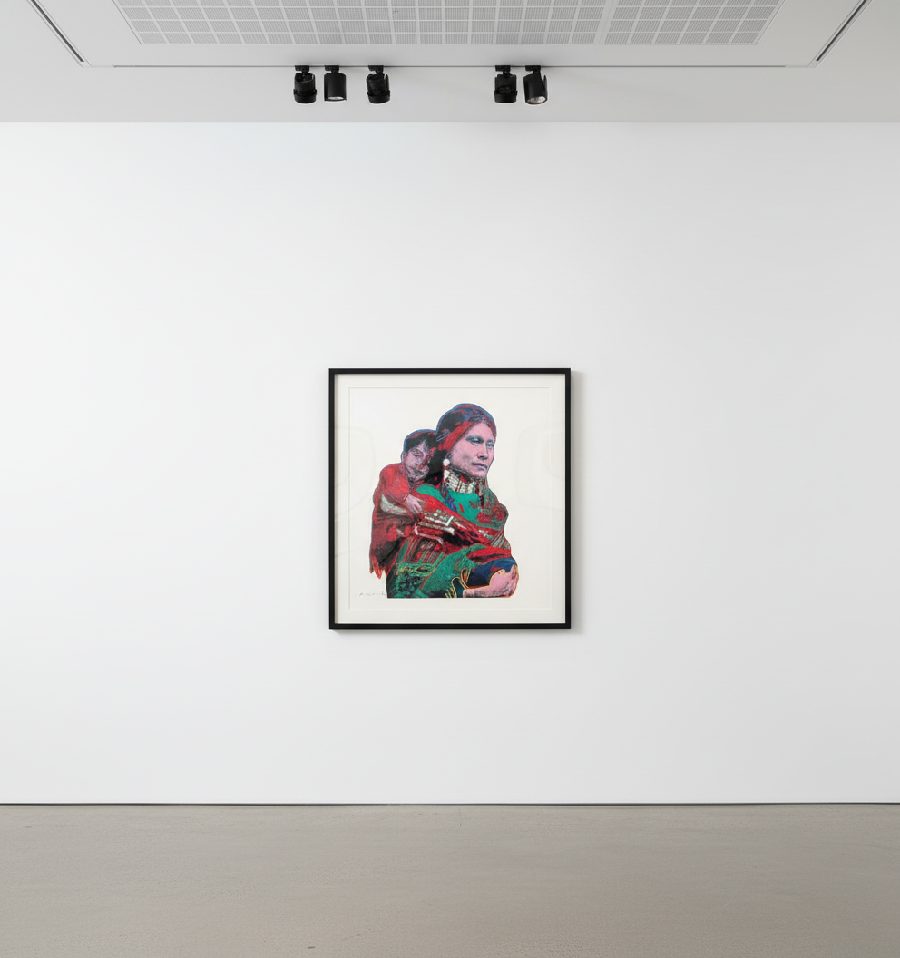 Andy Warhol - Mother and Child F.S. II 383, from Cowboys and Indians, 1986, Screen print on Lenox Museum Board