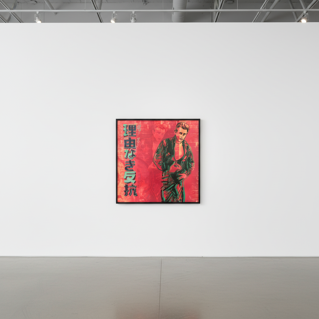 Andy Warhol - Rebel Without A Cause: James Dean F.S. II 355, from Ads, 1985, Screen print on Lenox Museum Board