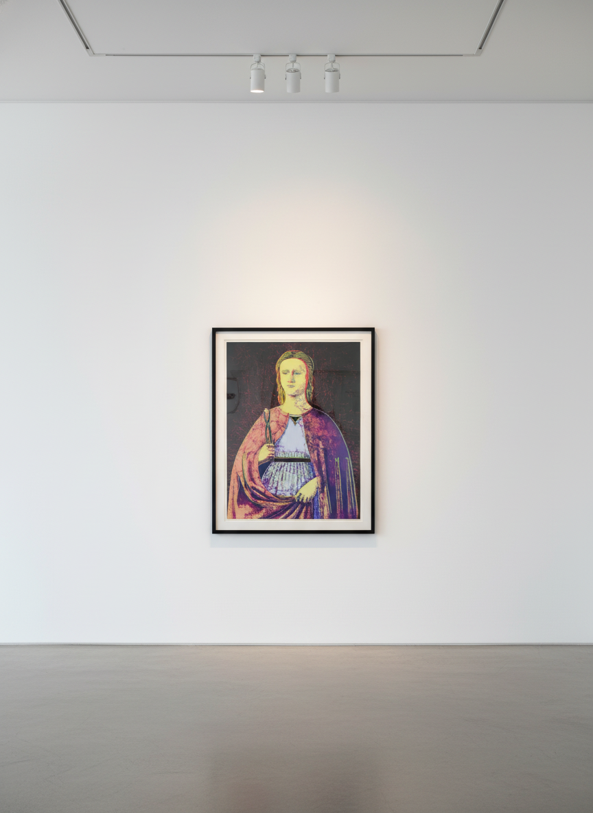 Andy Warhol - Saint Apollonia F.S. II 331, 1984, Screen print on Essex Offset Kid Finish paper
