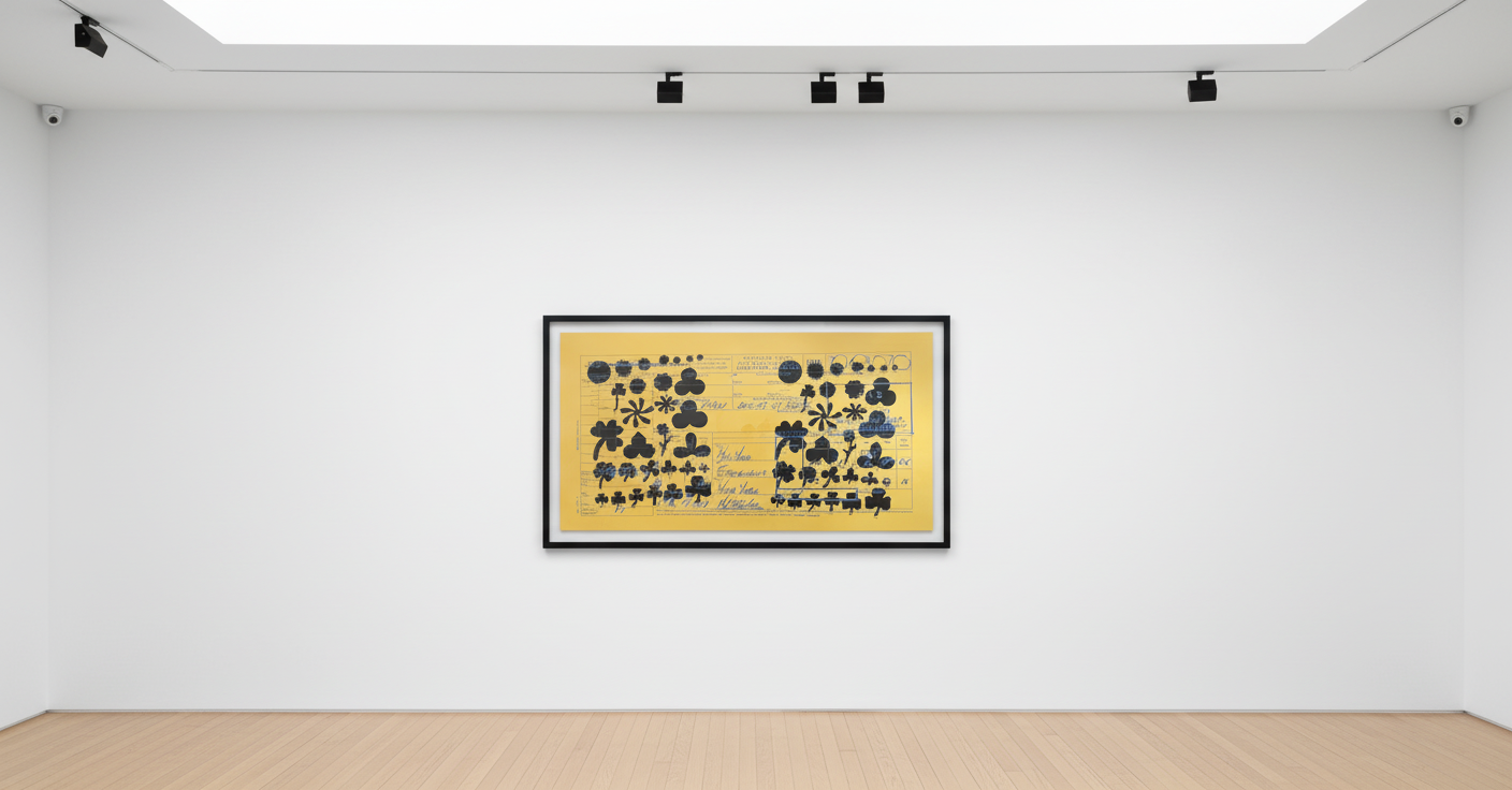 Andy Warhol - SAS Passenger Ticket, 1968, Screen print