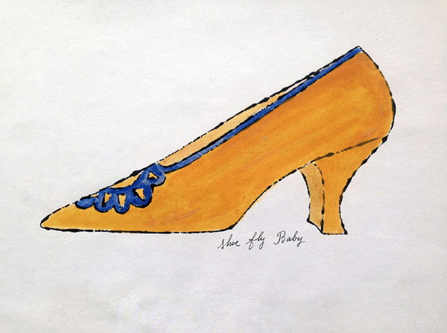 Andy Warhol - Shoe Fly Baby F.S. IV84A, from  A La Recherche Du Shoe Perdu, 1955, Offset Lithograph on paper with hand col...