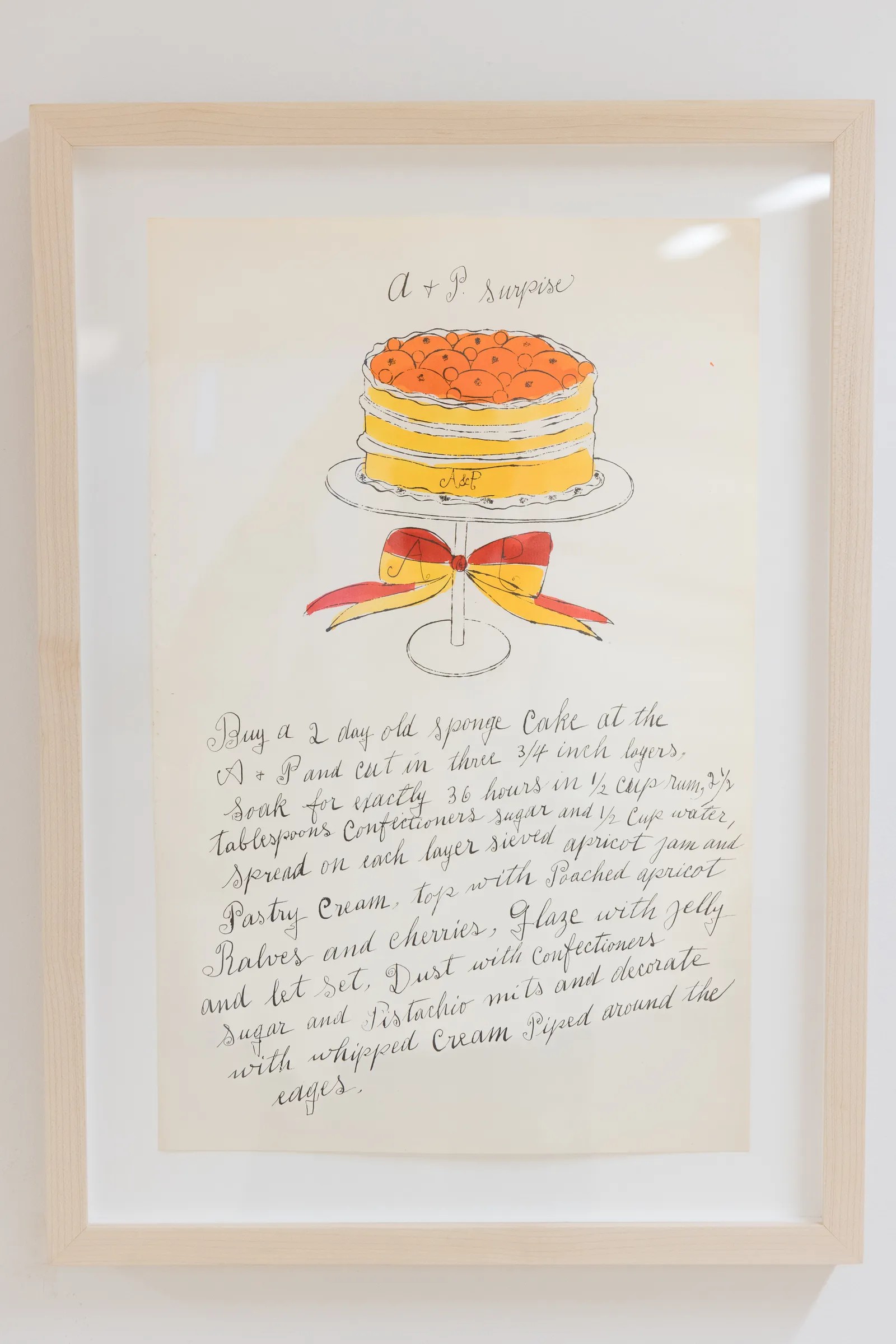 Andy Warhol - A + P . Surprise F.S. IV 127A, from Wild Raspberries, 1959, Offset lithograph on paper with hand coloring