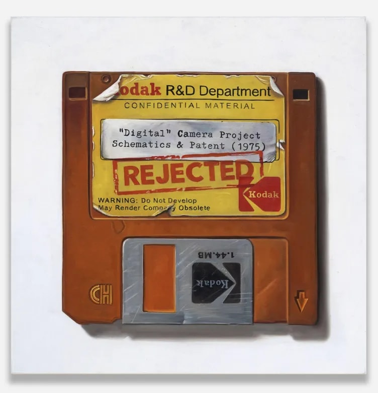 Arlo Sinclair - Kodak: Too Big to Fail, 2025, Oil on canvas
1/1 Unique
Signed on verso + COA