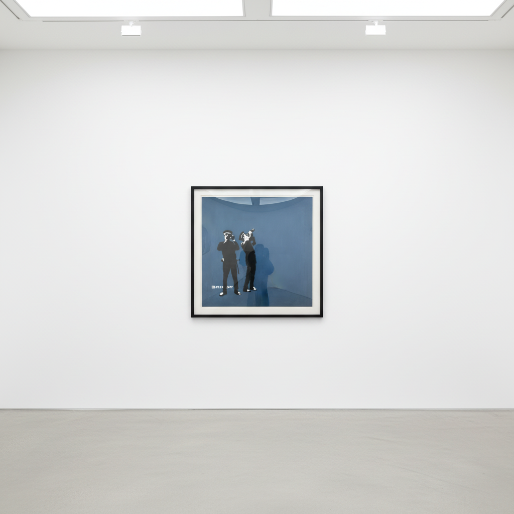 Banksy - Avon and Somerset Constabulary, 2001, Acrylic and spray paint on canvas