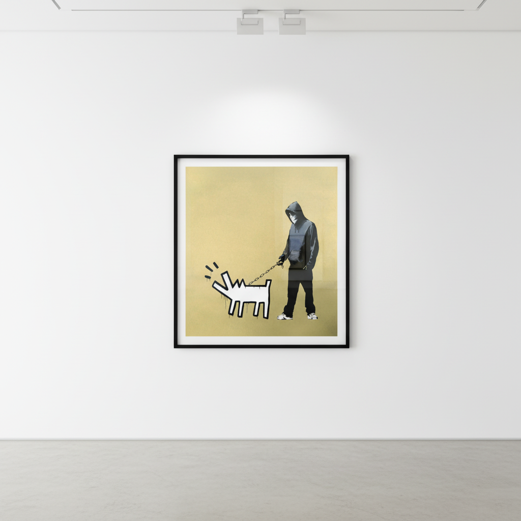 Banksy - Choose Your Weapon Gold, 2010, Screen print