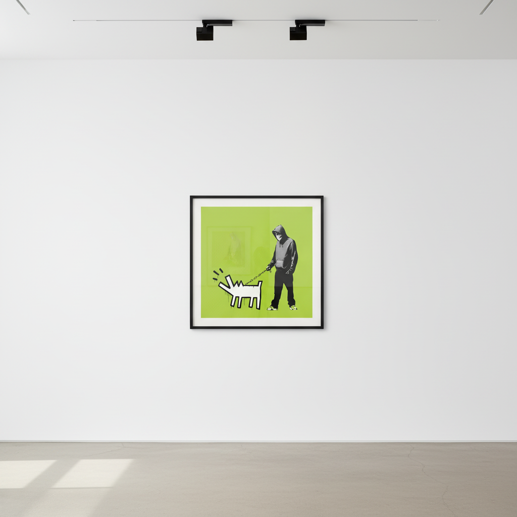 Banksy - Choose Your Weapon Green, 2010, Screen print