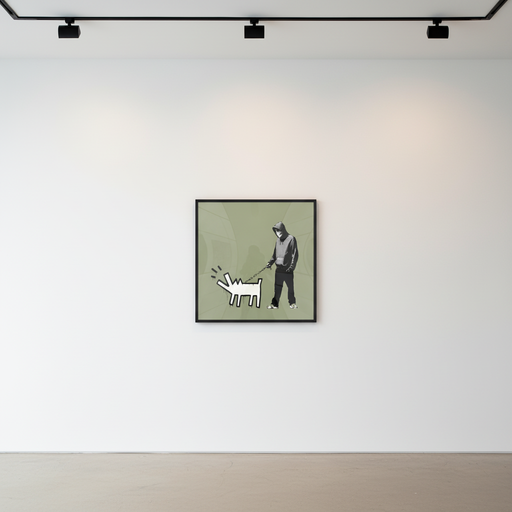 Banksy - Choose Your Weapon Olive, 2010, Screen print