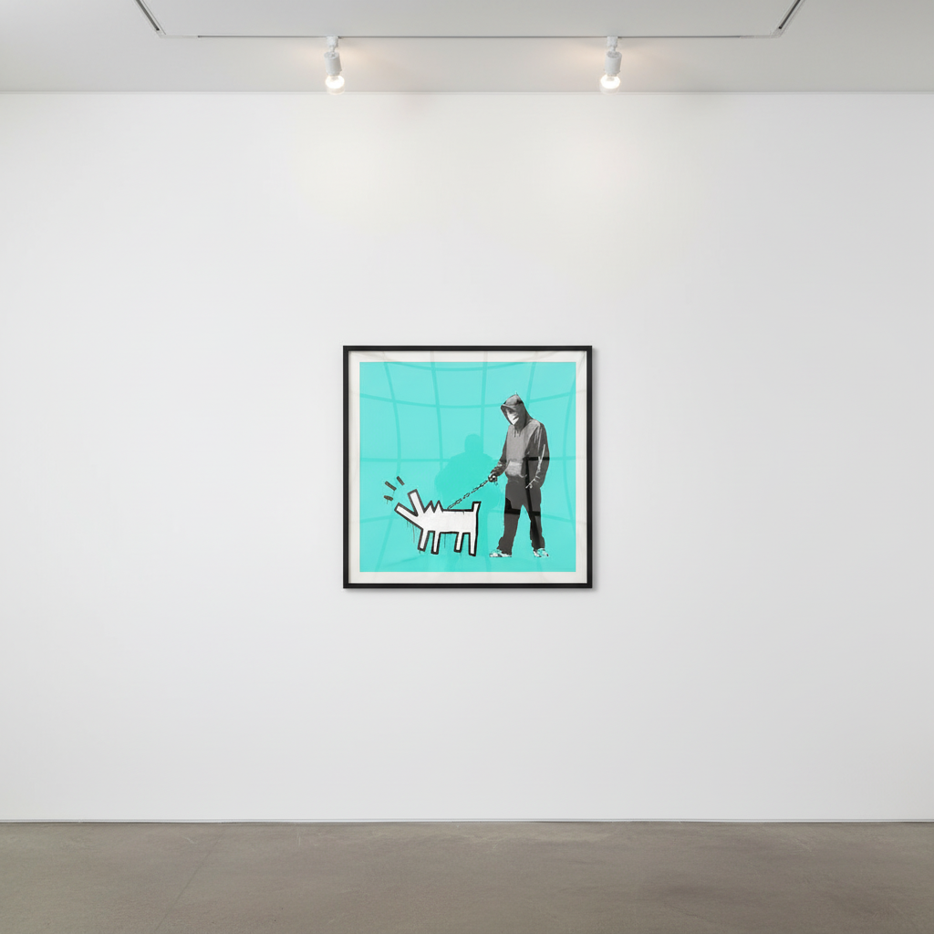 Banksy - Choose Your Weapon Turquoise, 2010, Screen print