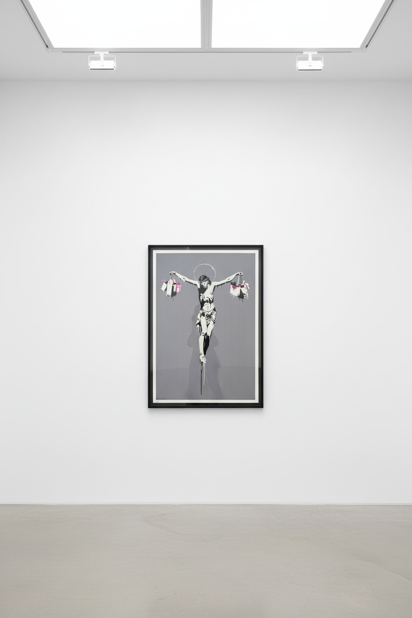 Banksy - Christ With Shopping Bags (Signed), 2004, Screen print