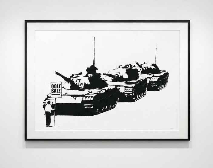 Banksy - Golf Sale (Unsigned), 2003, Screen print