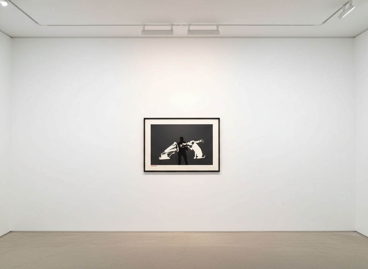 Banksy - HMV Dog (Unsigned), 2003, Screen print