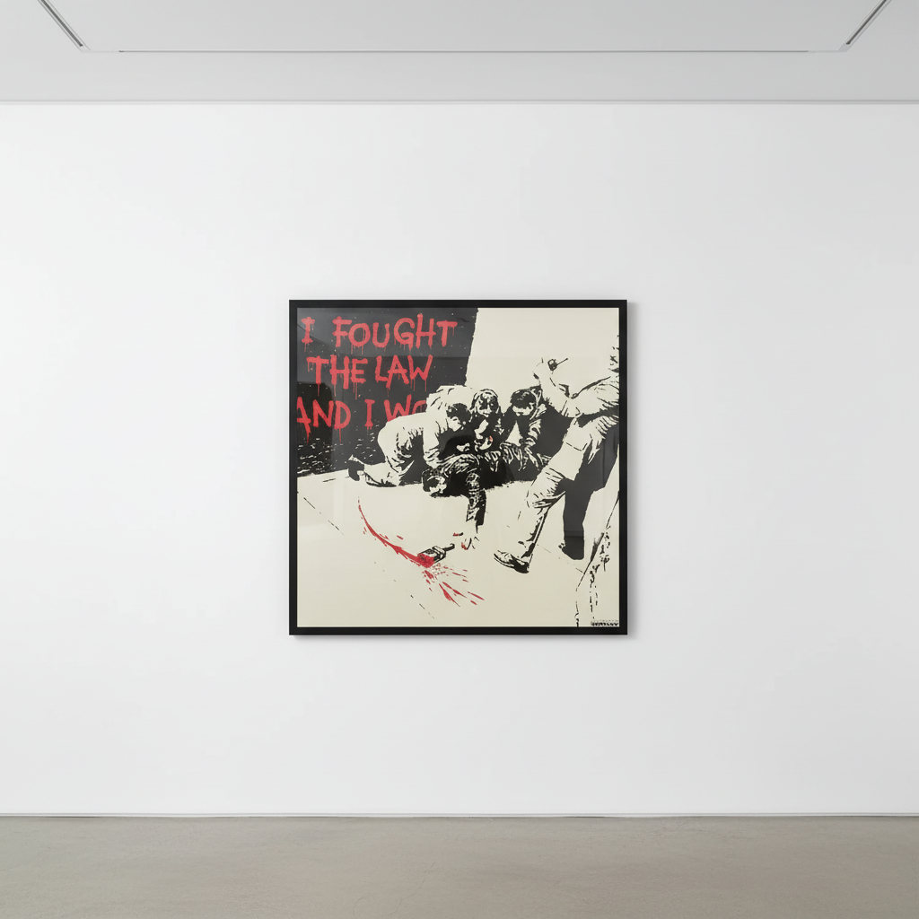 Banksy - I Fought The Law (AP) (Signed), 2005, Screen print