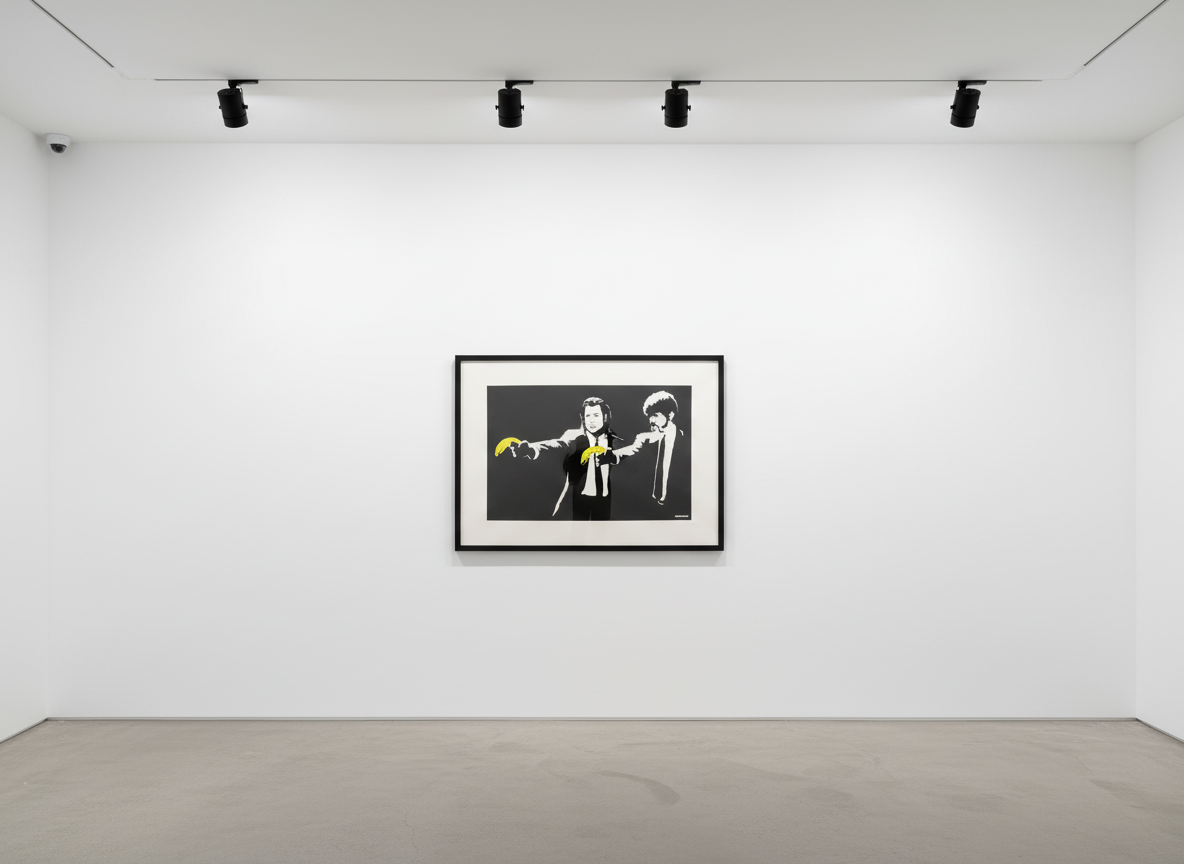 Banksy - Pulp Fiction (Unsigned), 2004, Screen print
Numbered