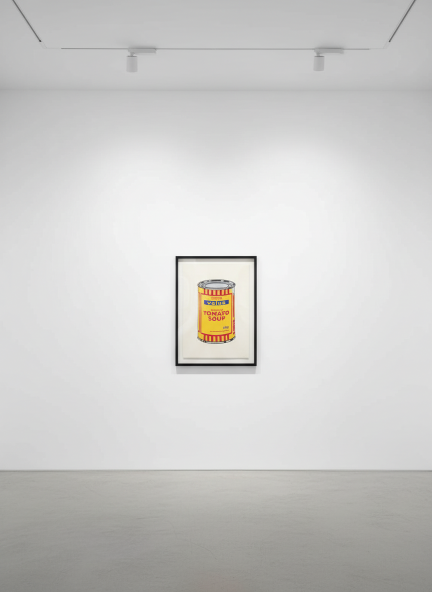 Banksy - Soup Can (Banana, Cherry, Blue) (Signed), 2005, Screen print