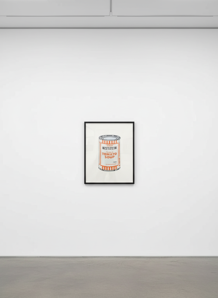 Banksy - Soup Can (Mint, Orange, Brown) (Signed), 2005, Screen print