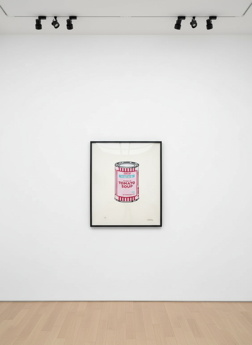 Banksy - Soup Can (Pink, Cherry, Blue) (Signed), 2005, Screen print
