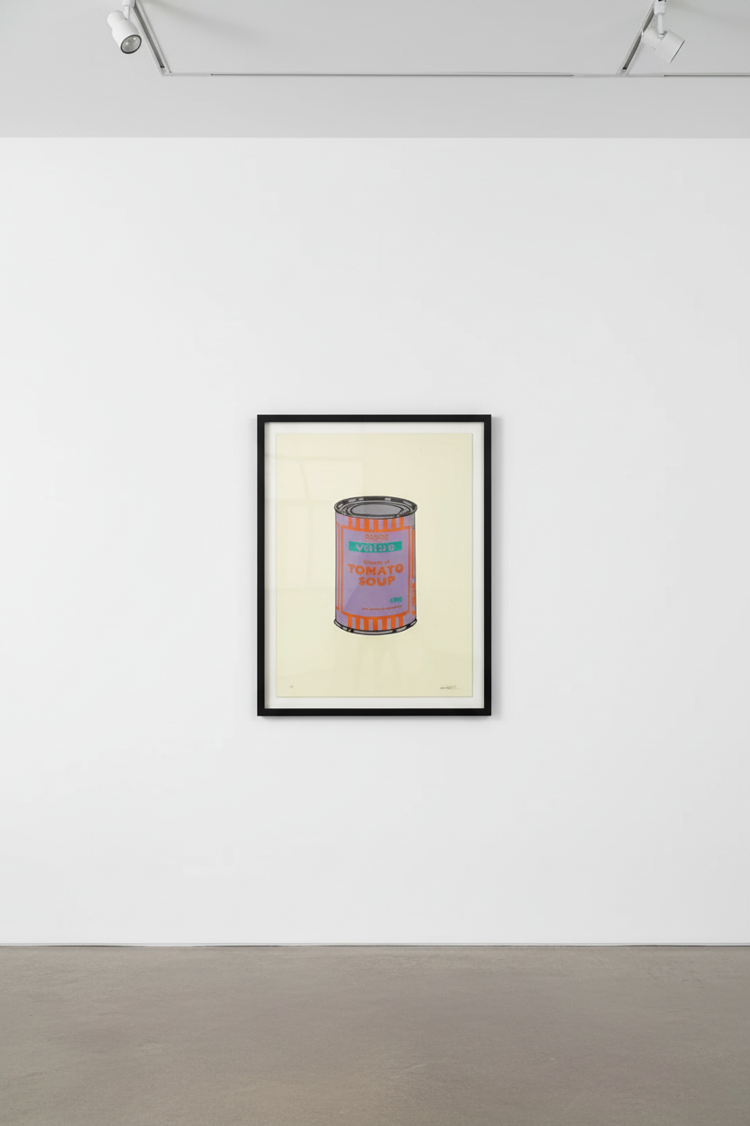 Banksy - Soup Can (Violet, Orange, Mint) (Signed), 2005, Screen print