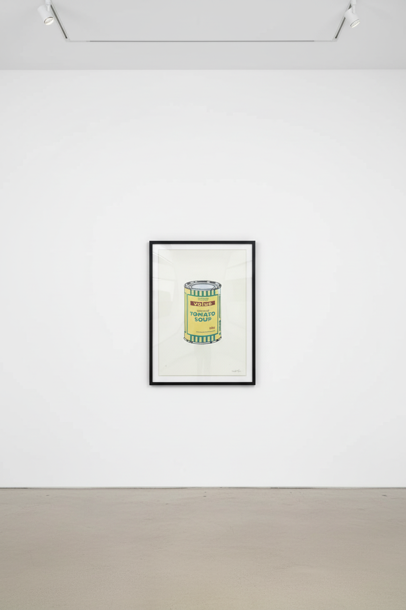 Banksy - Soup Can (Yellow, Emerald, Brown) (Signed), 2005, Screen print