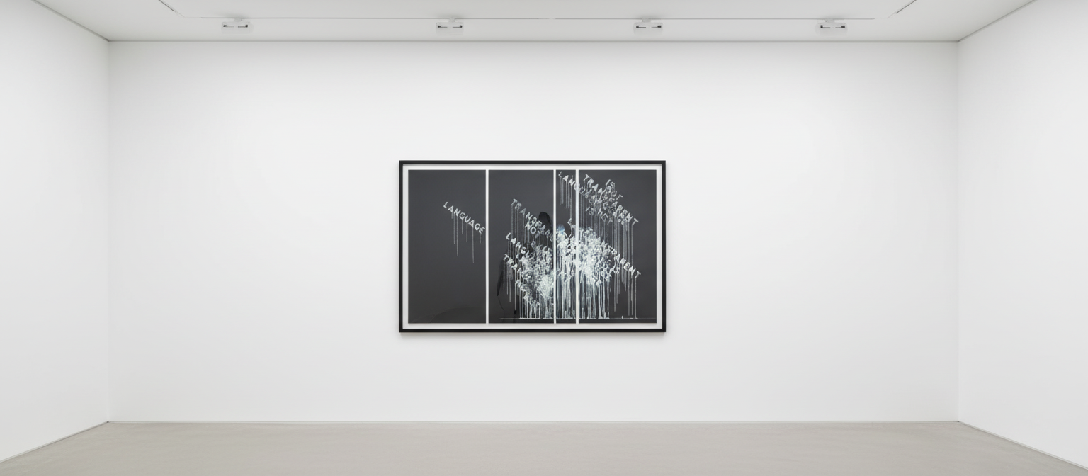 Mel Bochner - Language is Not Transparent, 2017, 13 color Silkscreen in 3 parts