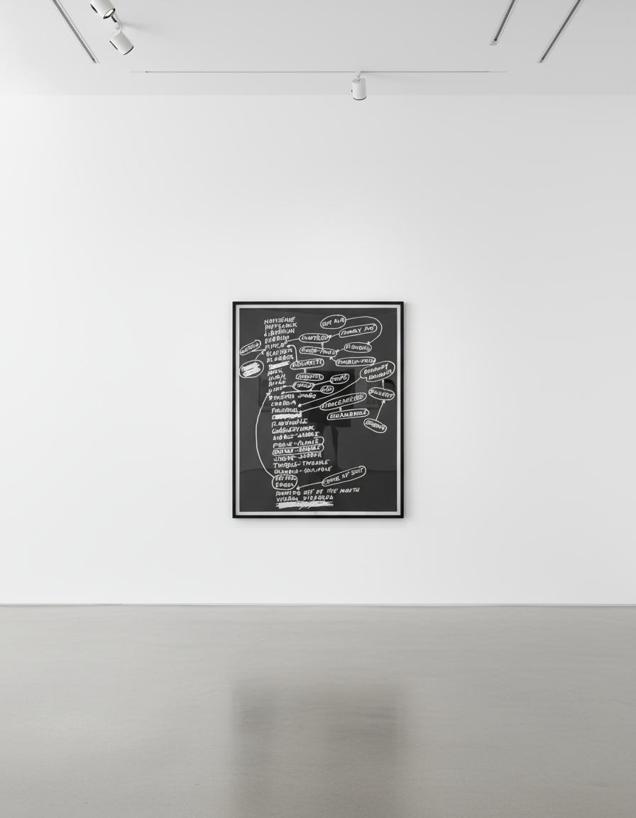 Mel Bochner - Nonsense, 2009, 2 color etching with aquatint