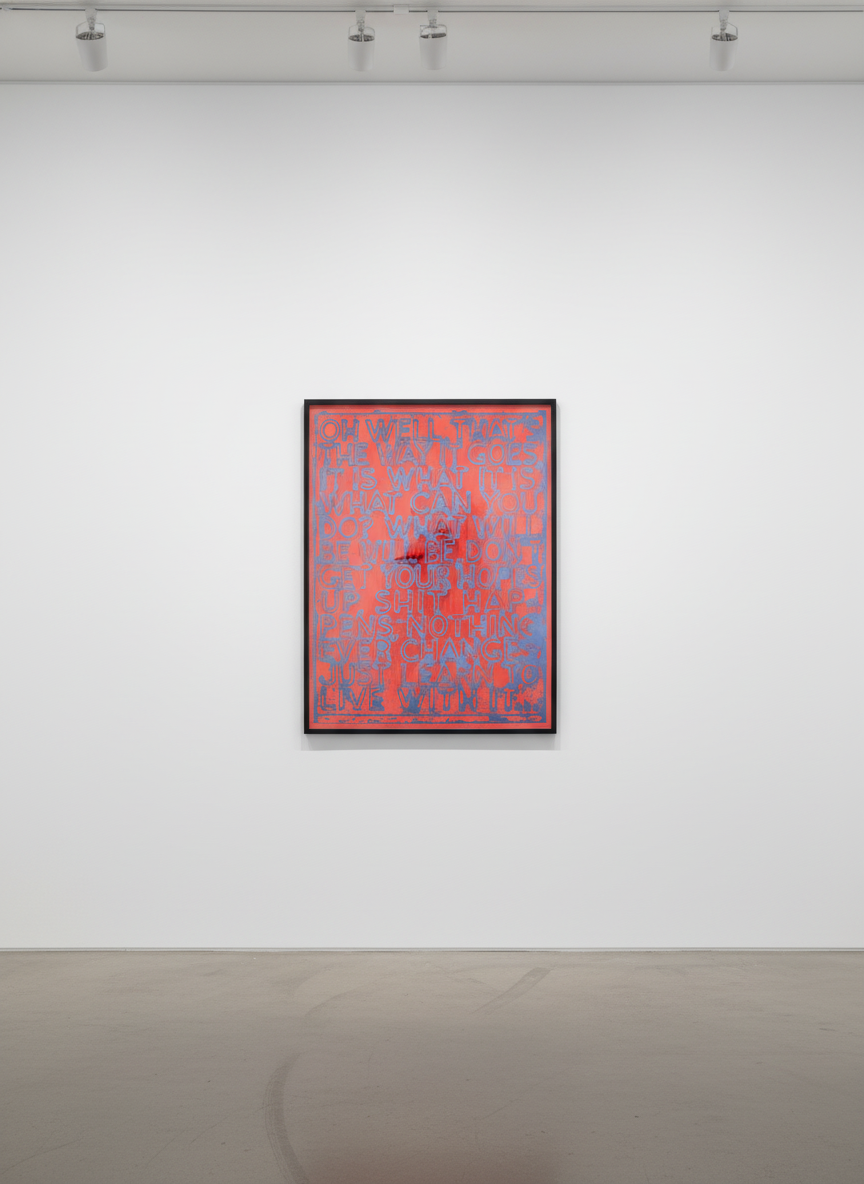 Mel Bochner - Oh Well, 2020, Silkscreen in 7 colors