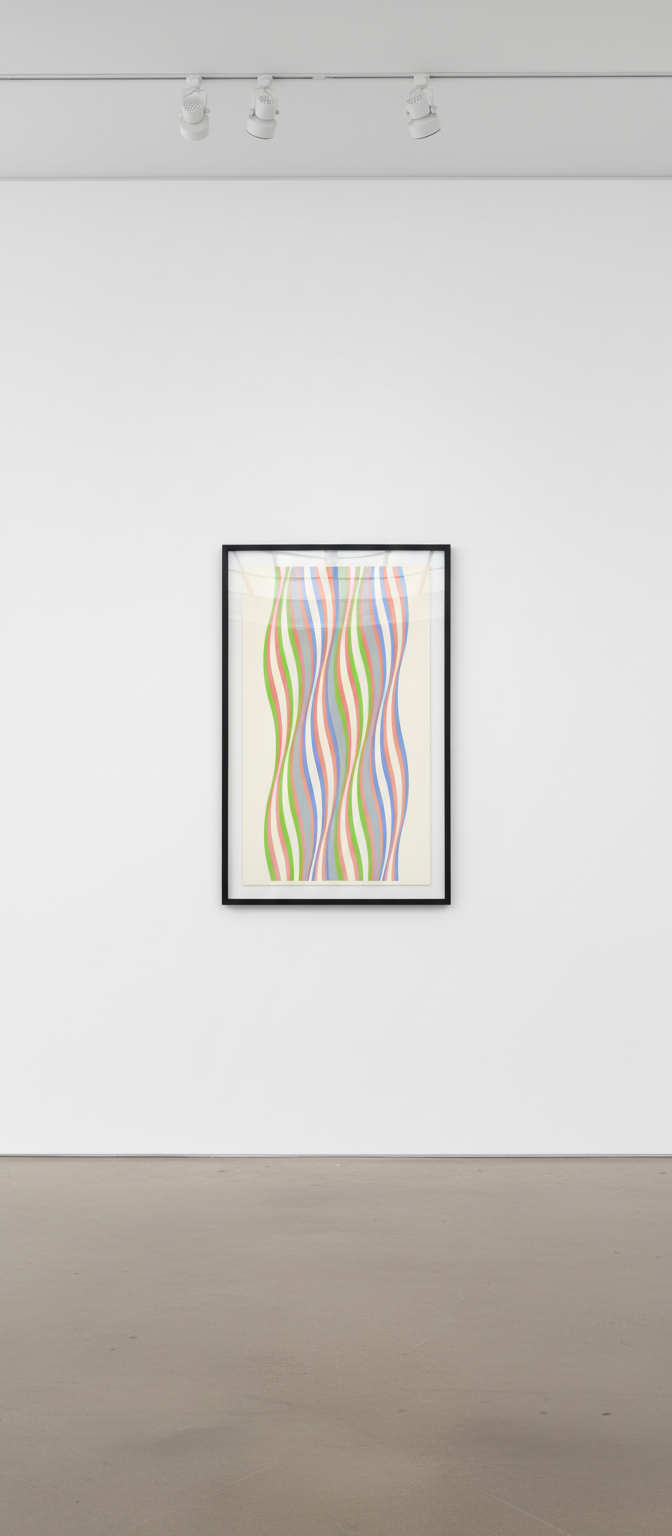 Bridget Riley - Red Dominance, 1977, Screenprint