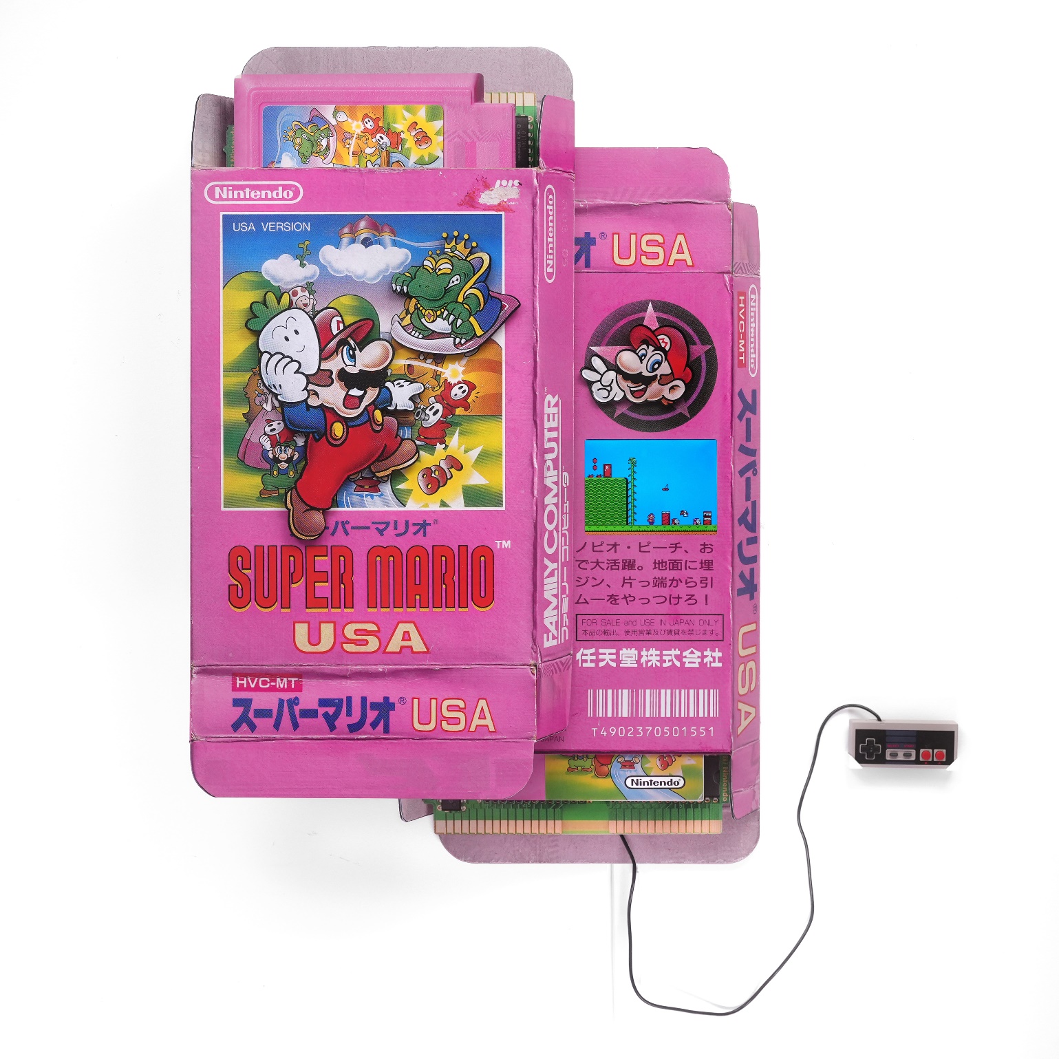 Connor Gottfried - Panic, 2026, Aluminum composite panelling, 8” IPS screen, Raspberry Pi, NES emulator, Super Mario 2 ROM...