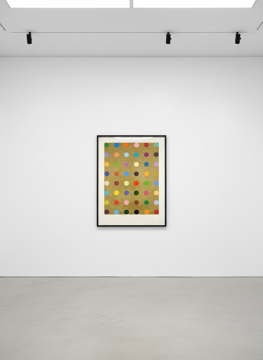 Damien Hirst - Aurous Iodide, 2009, Silkscreen with gold glitter