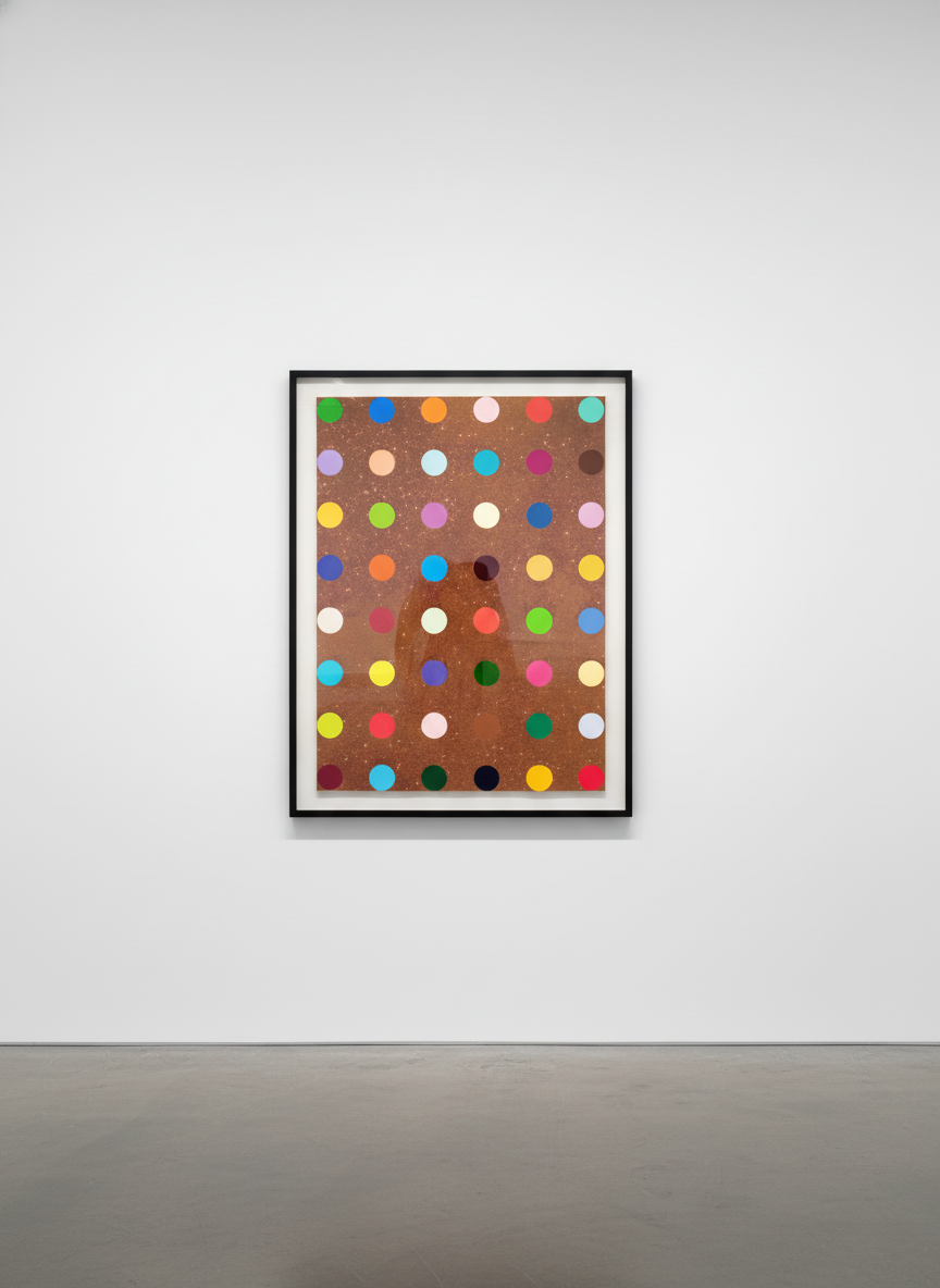 Damien Hirst - Carvacrol, 2008, Silkscreen with glitter
