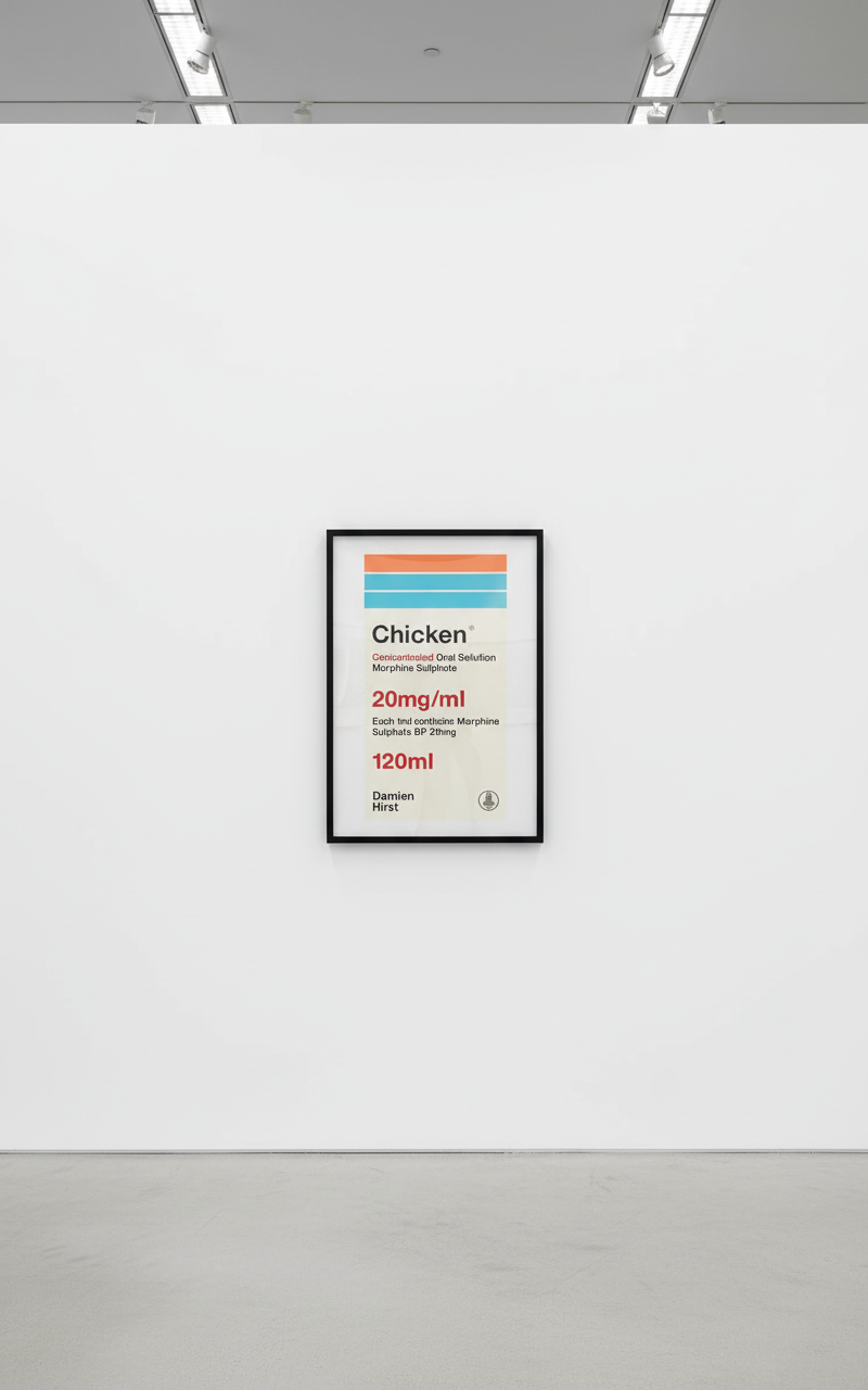 Damien Hirst - Chicken (From The Last Supper), 1999, Screen print
Signed