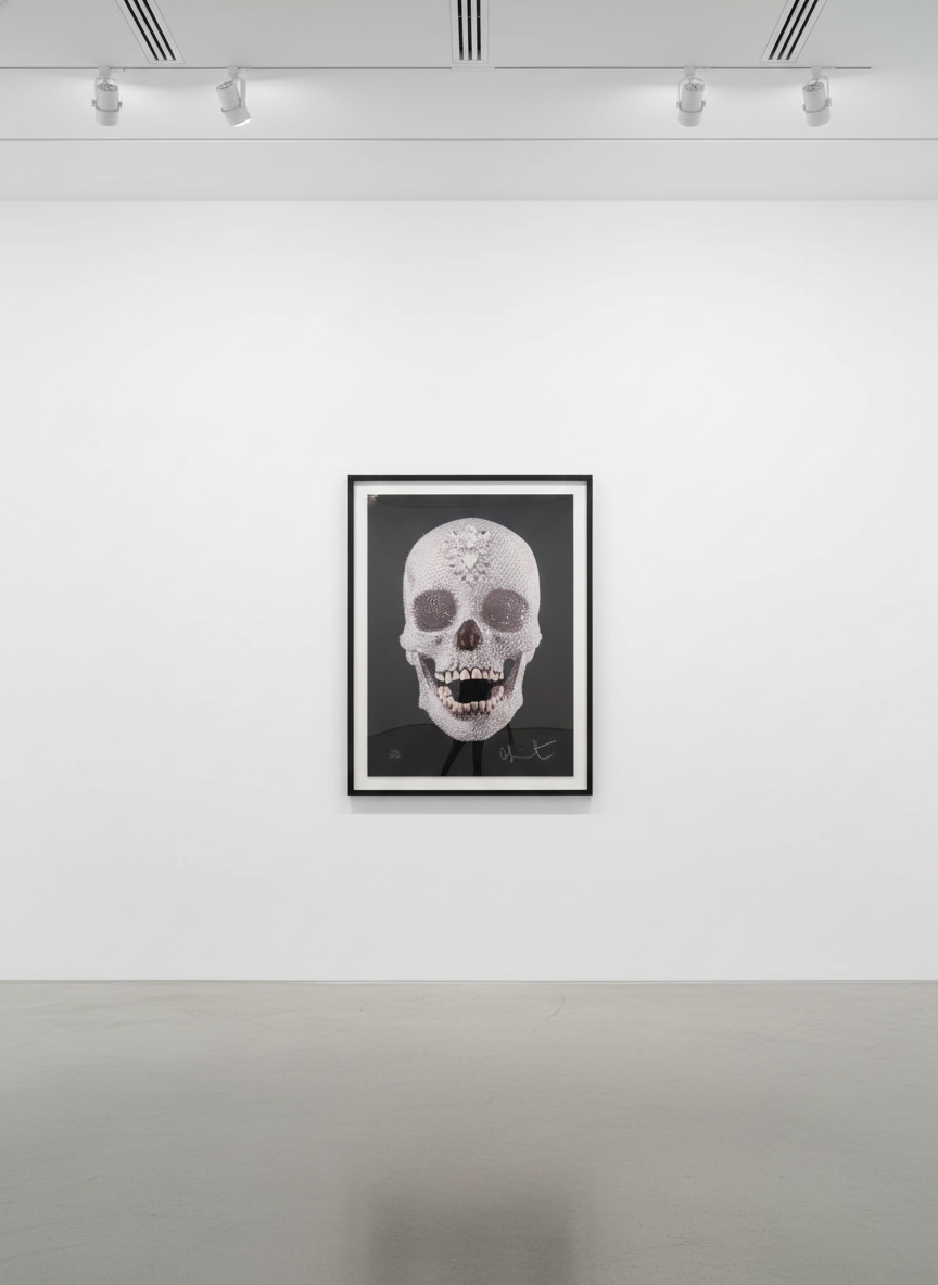 Damien Hirst - For the Love of God (DD), 2007, Silkscreen with diamond dust