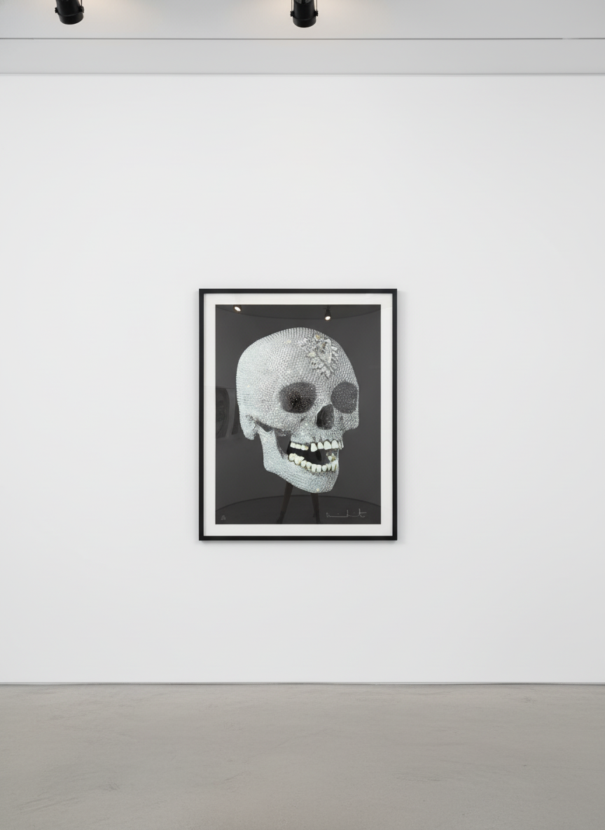 Damien Hirst - For the Love of God (Shine), 2007, screenprint in colors, on Somerset paper, glazed with diamond dust on skull