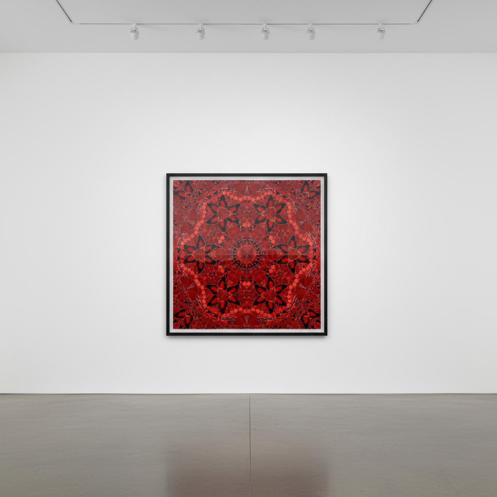 Damien Hirst - H10-1 Wu Zetian (The Empresses), 2022, Laminated Giclée print on aluminium composite, screen printed with g...