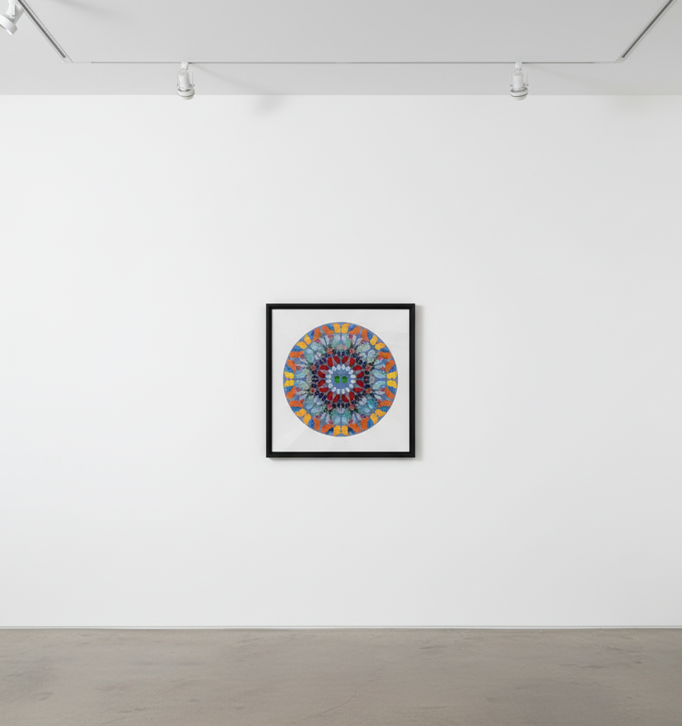 Damien Hirst - Psalm: Domino Confido, 2009, Silkscreen print with diamond dust