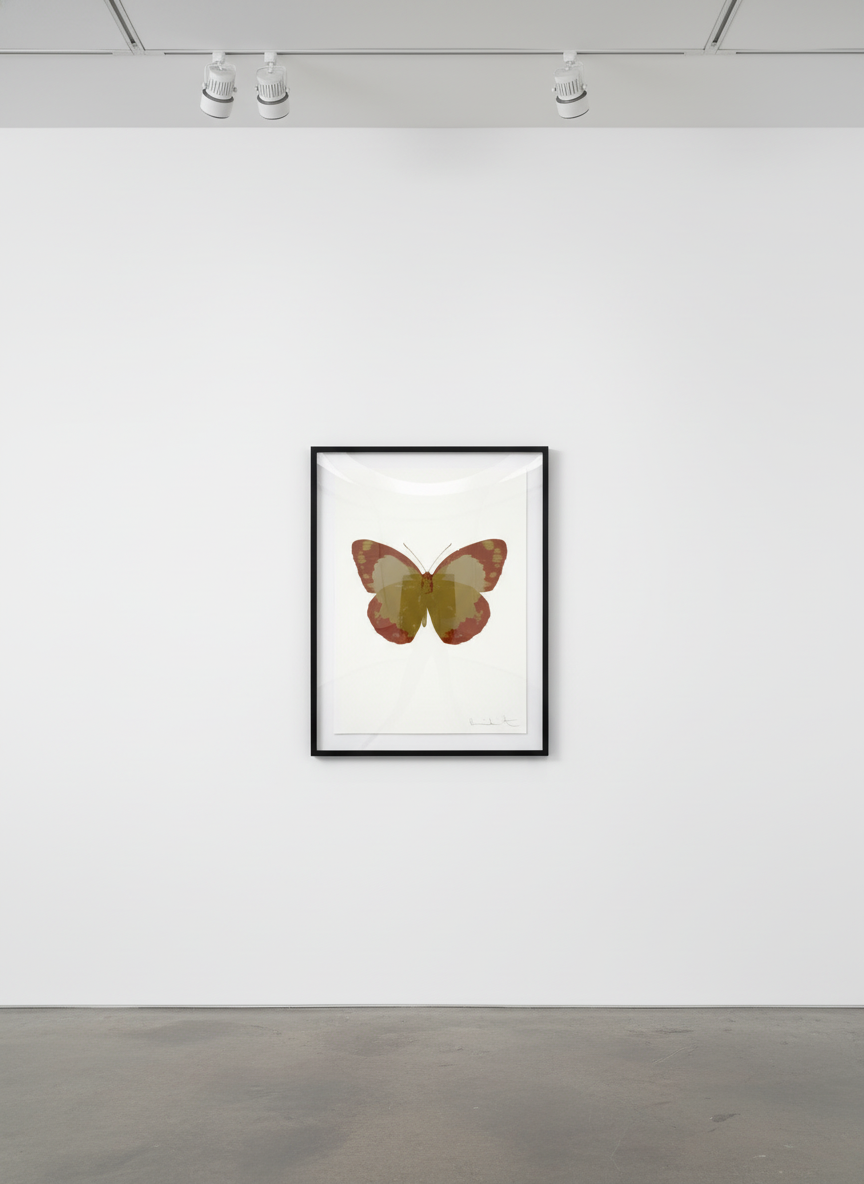 Damien Hirst - Souls II (Oriental Gold - Prairie Copper - Cool Gold), 2010, Two color foil block print