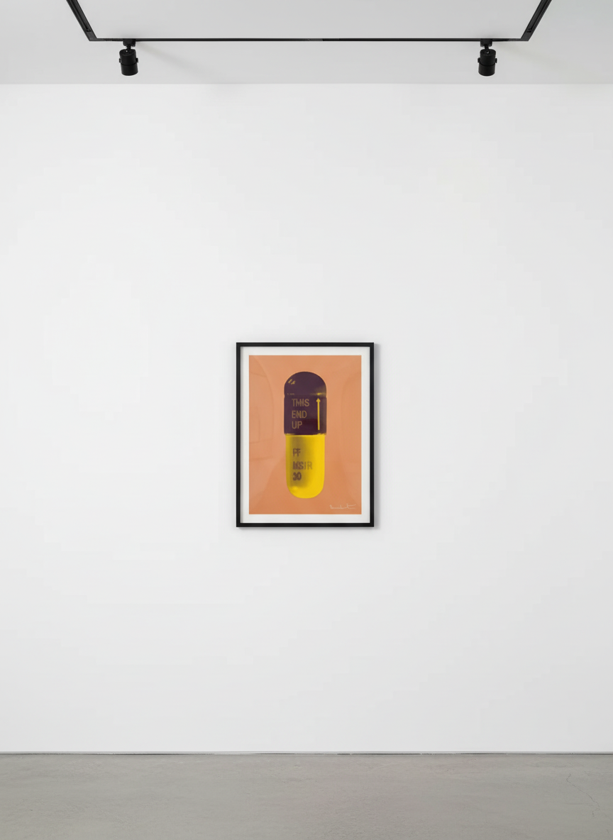 Damien Hirst - The Cure (Caramel/Grape/Mustard), 2014, Silkscreen on Somerset Tub Sized 410gsm