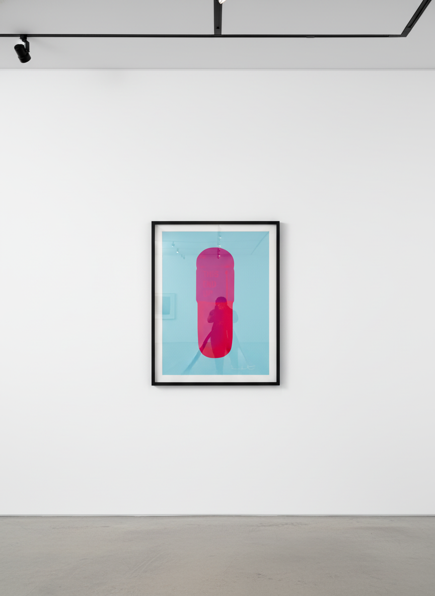 Damien Hirst - The Cure (Deep Sky Blue/Electric Purple/Lipstick Red), 2014, Silkscreen on Somerset Tub Sized 410gsm